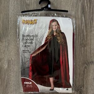 Spirit Kids Velvet Cape in Deep Red
